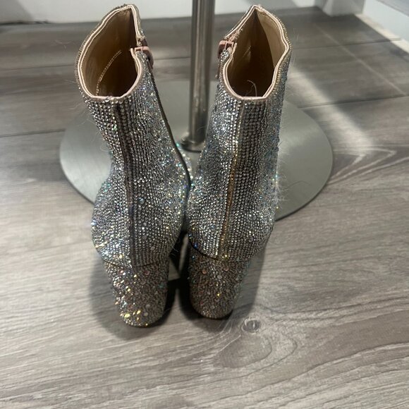 Betsey Johnson Glass Stone Ankle Boots - Size 11 - Never worn - Picture 2 of 6